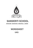 SANSKRITI UPPER KG WORKSHEET SET