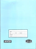 CYAN A5 R/B,9MM SQUARE ,DOUBLE LINE 192 PAGES