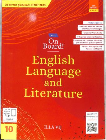 ON BOARD ENGLISH LANGUAGE AND LITERATURE 10