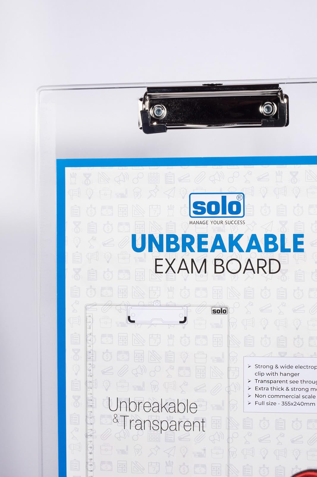 SOLO EXAM BOARD TRANSPARENT PAD