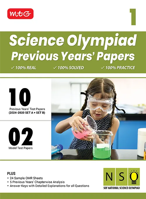 MTG SCIENCE OLYMPIAD PREVIOUS YEARS PAPERS 1 NSO 2025-26