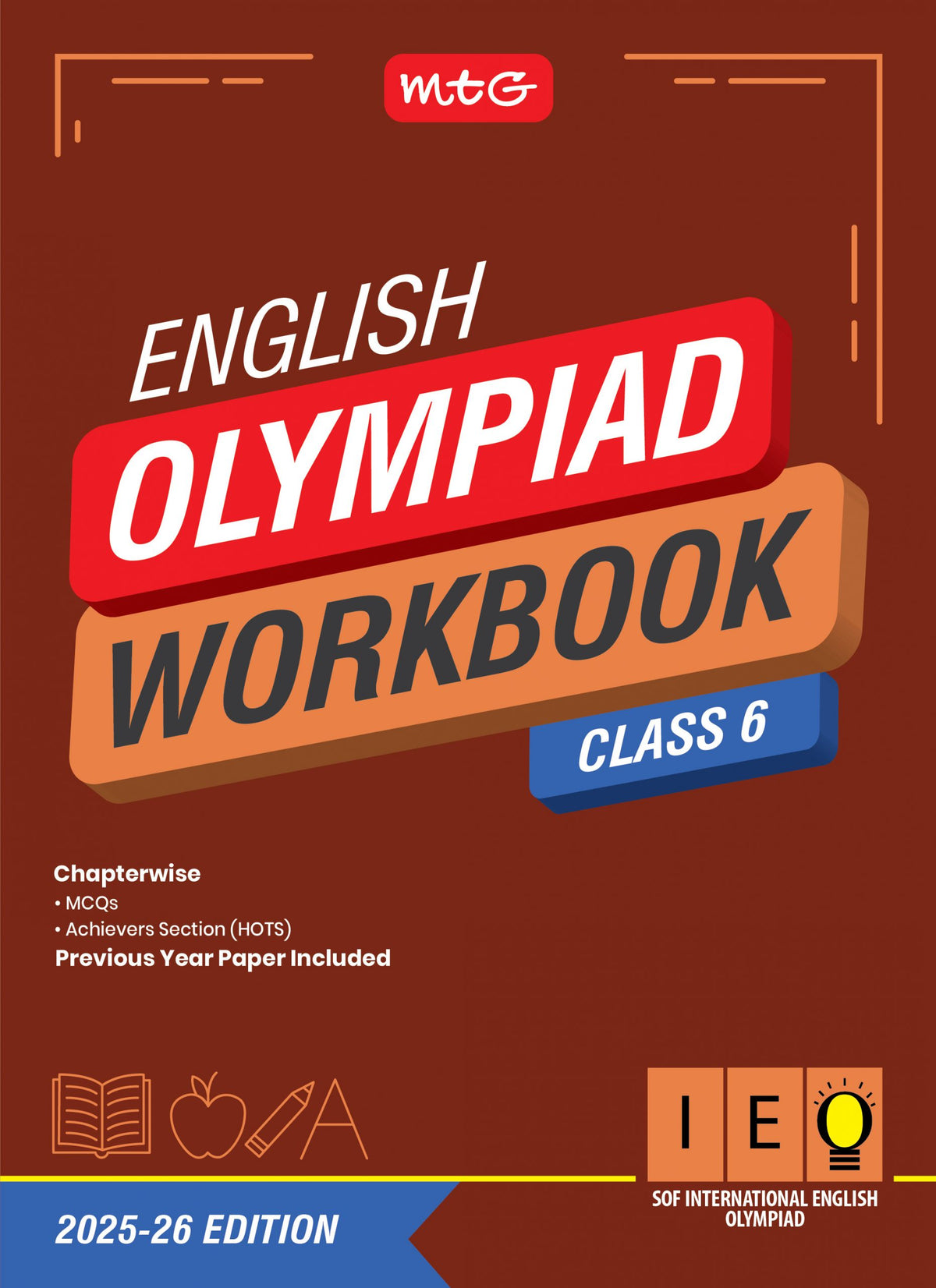 MTG ENGLISH OLYMPIAD WORKBOOK IEO-6 2025-26