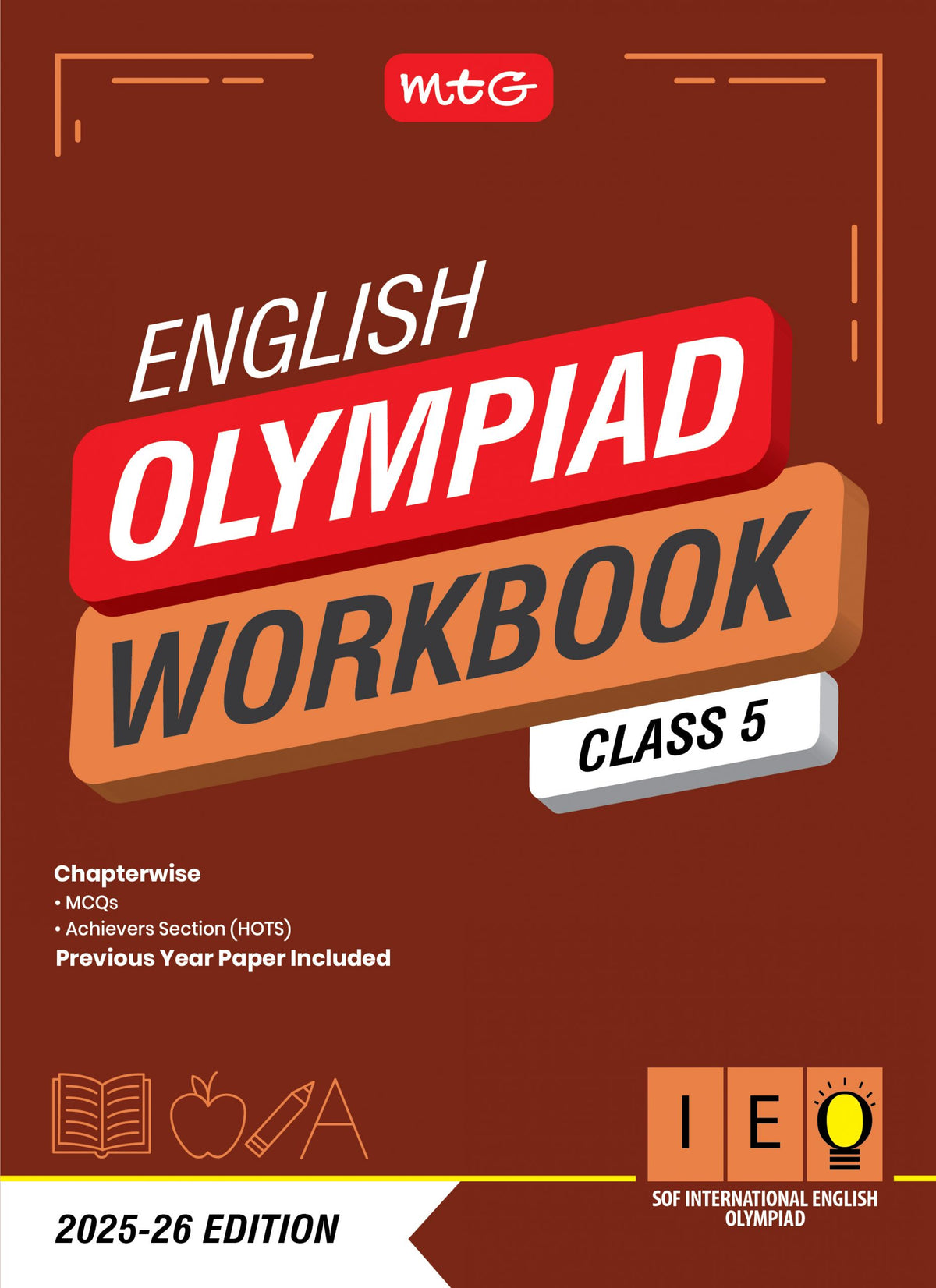 MTG ENGLISH OLYMPIAD WORKBOOK IEO-5 2025-26