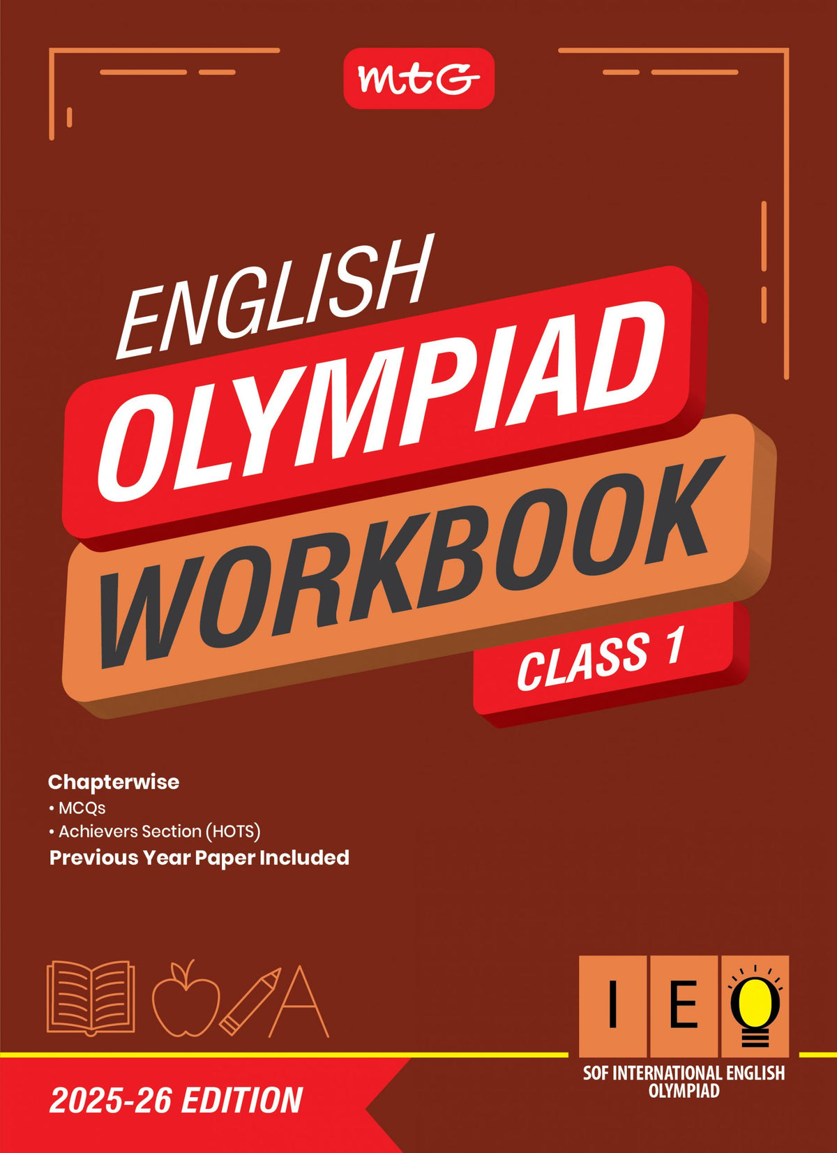 MTG ENGLISH OLYMPIAD WORKBOOK IEO 1 2025-26