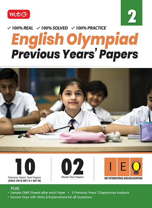 MTG ENGLISH OLYMPIAD PREVIOUS YEARS PAPERS 2