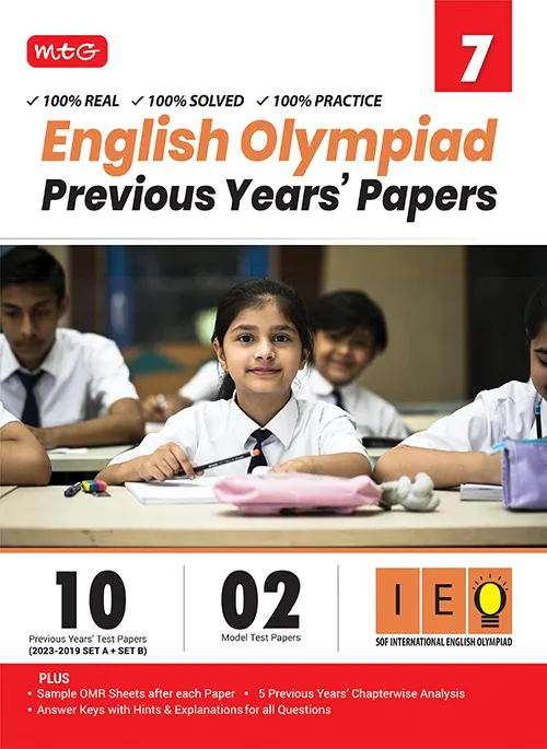 MTG ENGLISH OLYMPIAD PREVIOUS YEARS PAPERS 7