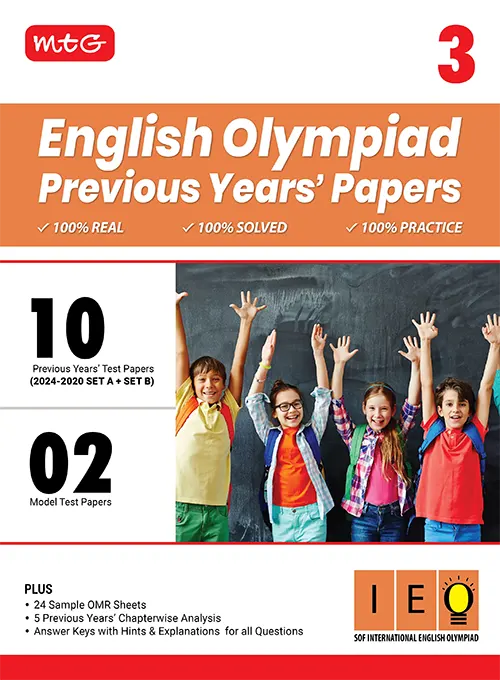 MTG ENGLISH OLYMPIAD PREVIOUS YEARS PAPERS 3 IEO 2025-26