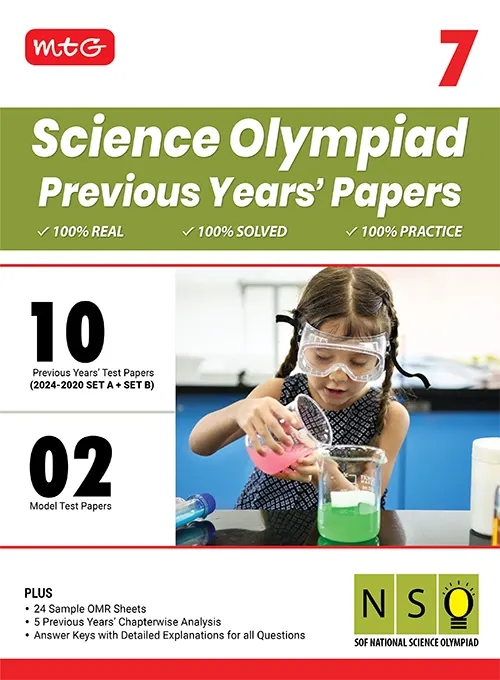 MTG SCIENCE OLYMPIAD PREVIOUS YEARS PAPERS 7 NSO 2025-26