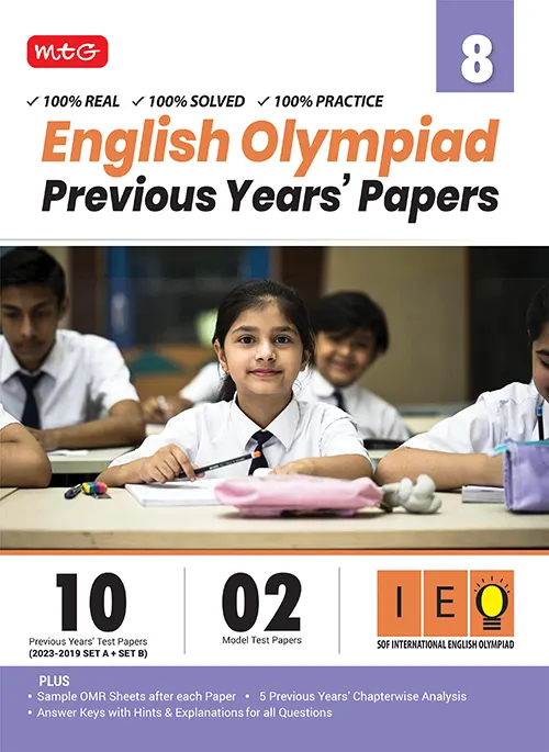 MTG ENGLISH OLYMPIAD PREVIOUS YEARS PAPERS 8