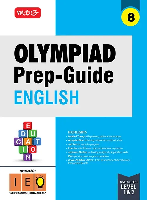 MTG ENGLISH OLYMPIAD PREP-GUIDE IEO 8 2025-26