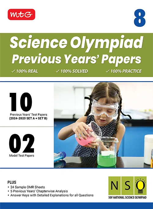 MTG SCIENCE OLYMPIAD PREVIOUS YEARS PAPERS 8 NSO 2025-26
