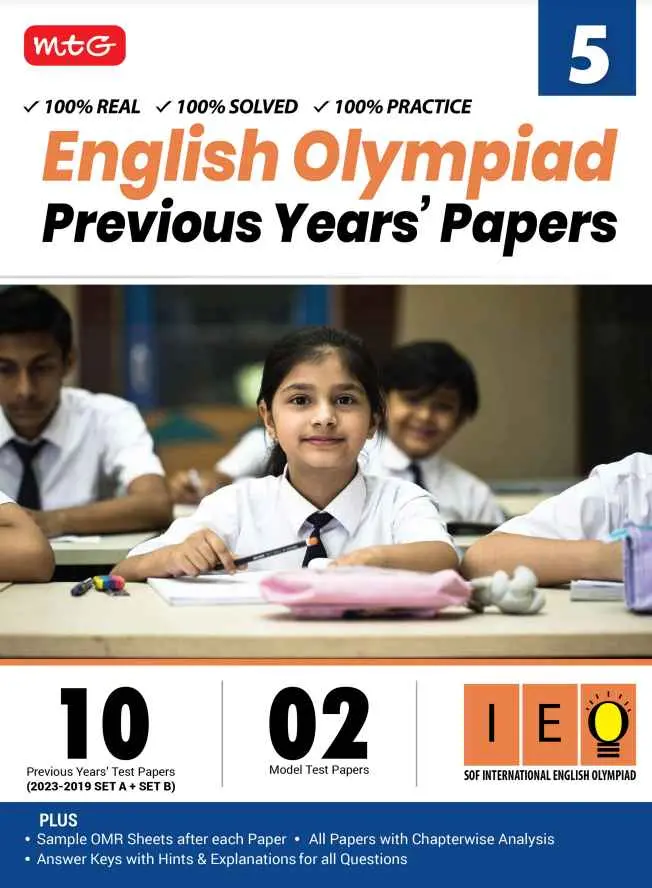 MTG ENGLISH OLYMPIAD PREVIOUS YEARS PAPERS 5