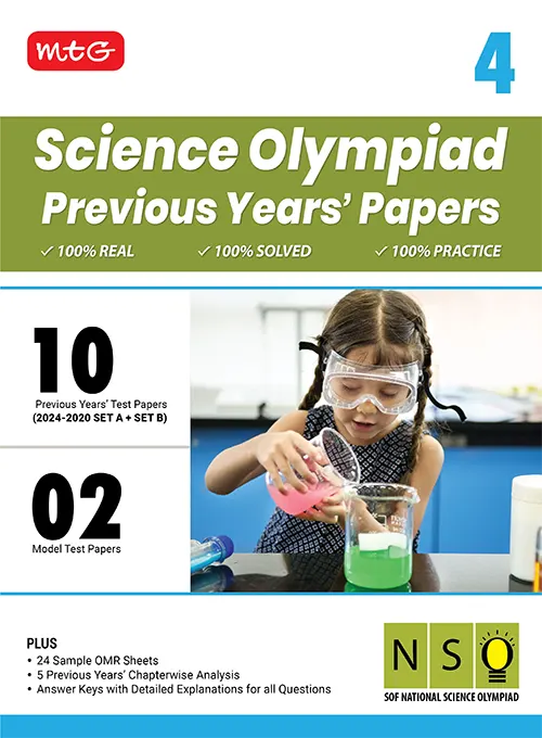 MTG SCIENCE OLYMPIAD PREVIOUS YEARS PAPERS 4 NSO 2025-26