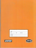 ORANGE A5 12 MM  SQUARE 192 PAGES(MATHS)