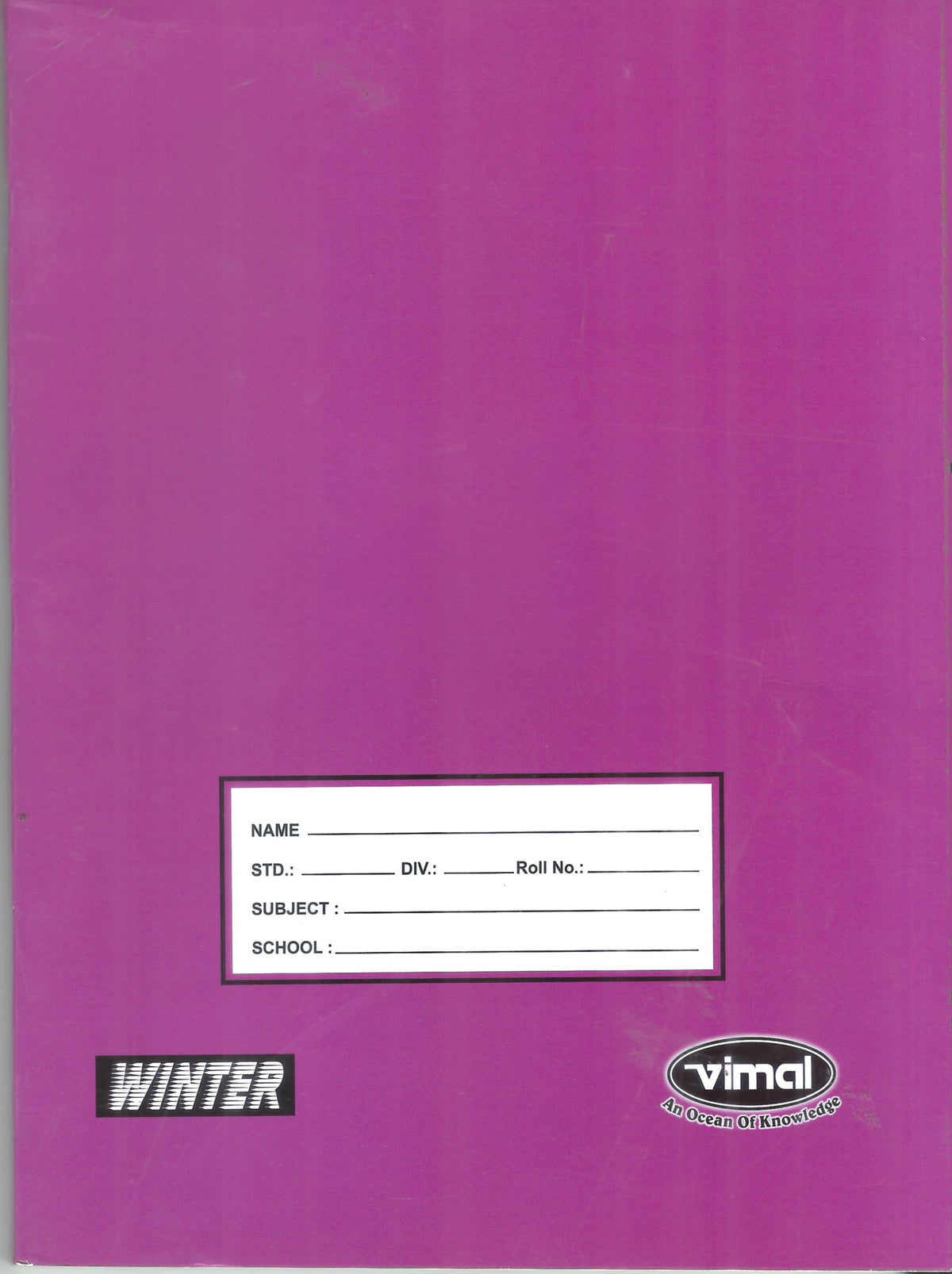 PURPLE A5 SINGLE LINE 192 PAGES