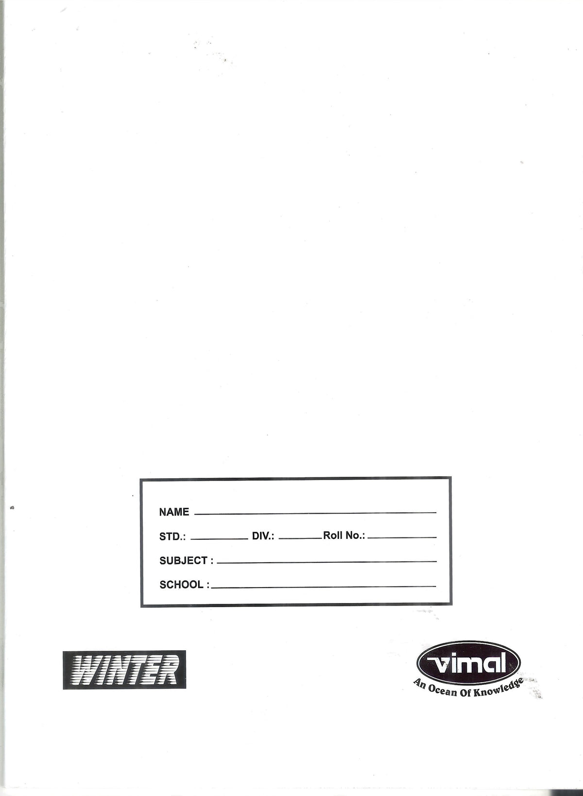 WHITE A5 R/B 96 PAGES