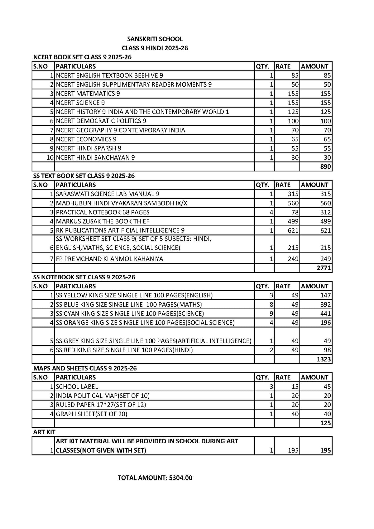 SS CLASS 9 HINDI SET 2025-2026