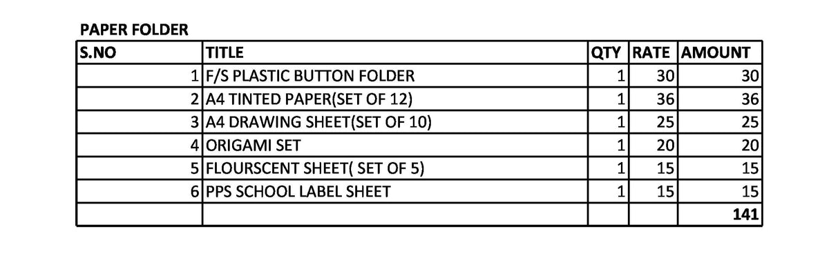 PAWAR PUBLIC SCHOOL SENIOR KG PAPER FOLDER 2024-2025