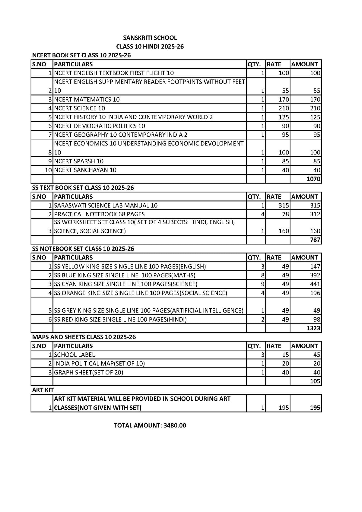 SS CLASS 10 HINDI SET 2025-2026