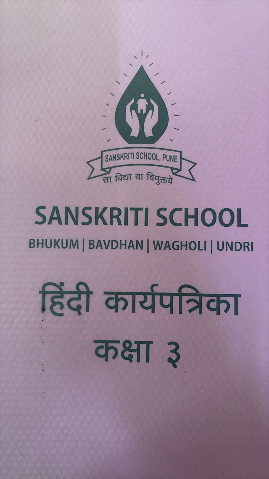 SANSKRITI CLASS 3 HINDI WORKSHEET