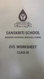 SANSKRITI CLASS 3 EVS WORKSHEET